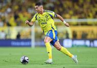 Cristiano Ronaldi in action for Al Nassr v Al Ittihad - Saudi Pro League - Source: Getty